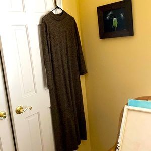 Full length knit dress great with boots. soft and comfortable.  Pullover design